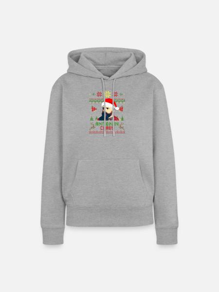 Antonin Dvořák Antonin Claus - Frauen Premium Bio Hoodie - Grau meliert