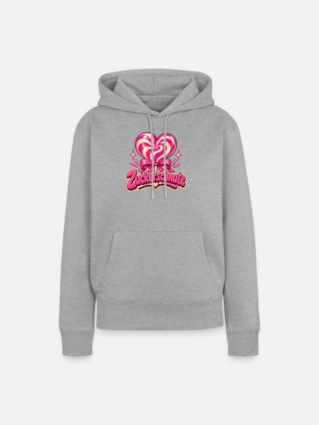 Zuckerschnute Y2K - Frauen Premium Bio Hoodie - Grau meliert