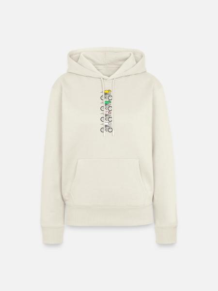 Cycling France Champion Trikot - Frauen Premium Bio Hoodie - Naturweiß