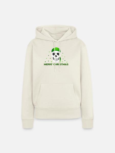 Merry Christmas - Frauen Premium Bio Hoodie - Naturweiß