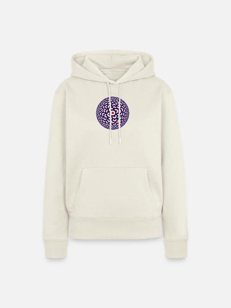 Mod Swarm - Frauen Premium Bio Hoodie - Naturweiß