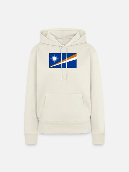 Marshallinseln - Frauen Premium Bio Hoodie - Naturweiß