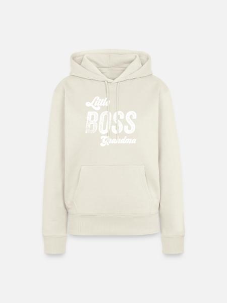 Lustige Oma - Frauen Premium Bio Hoodie - Naturweiß