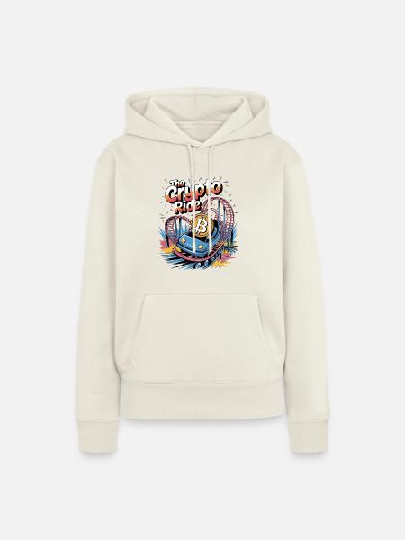 Die Krypto-Fahrt - Frauen Premium Bio Hoodie - Naturweiß