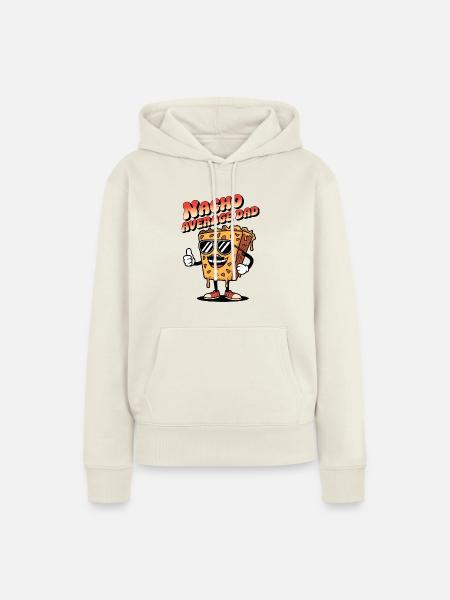 Nacho Durchschnittlicher Vater - Frauen Premium Bio Hoodie - Naturweiß