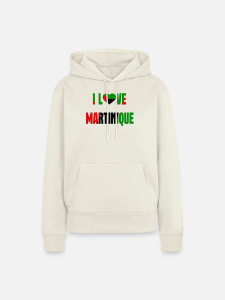 ILM M.972 (Weiß) - Frauen Premium Bio Hoodie - Naturweiß