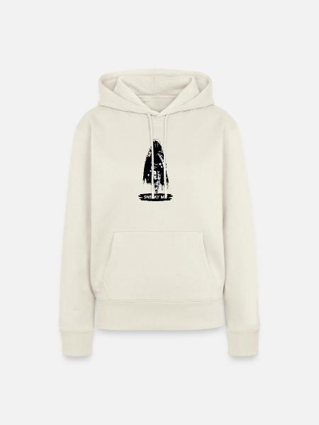 Witziger Hinterhalt - Frauen Premium Bio Hoodie - Naturweiß