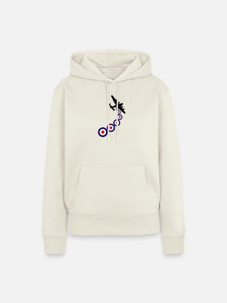 Lancaster Mod - Frauen Premium Bio Hoodie - Naturweiß