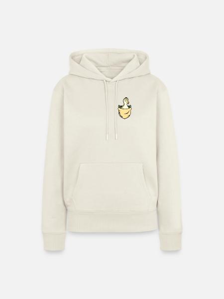 Baby Duck Outfit - Frauen Premium Bio Hoodie - Naturweiß