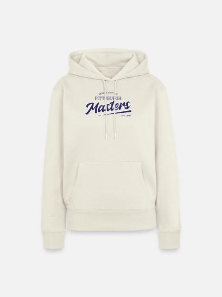 Pittsburgh Masters Script Logo - Frauen Premium Bio Hoodie - Naturweiß