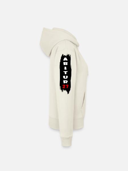 Abi 2027, Abitur - Frauen Premium Bio Hoodie - Naturweiß