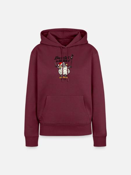 Chorleiter Geschenk Dirigent Weihnachten Schaf - Frauen Premium Bio Hoodie - Burgunderrot