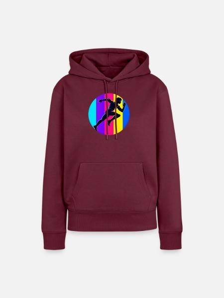 Epischer Sport - Frauen Premium Bio Hoodie - Burgunderrot