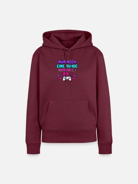 Gaming Lover - Frauen Premium Bio Hoodie - Burgunderrot