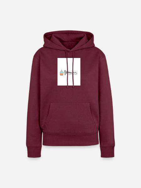 Alpine Vibes Kabelbahn Logo - Frauen Premium Bio Hoodie - Burgunderrot
