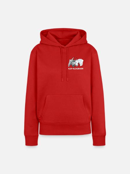 Kuh-Schubser (Working Equitation) - Frauen Premium Bio Hoodie - Rot