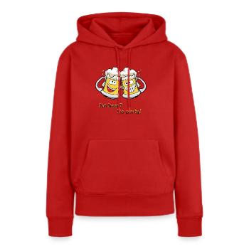 Bierkrüge - Frauen Premium Bio Hoodie - Rot - Vorne - Julia (174cm)