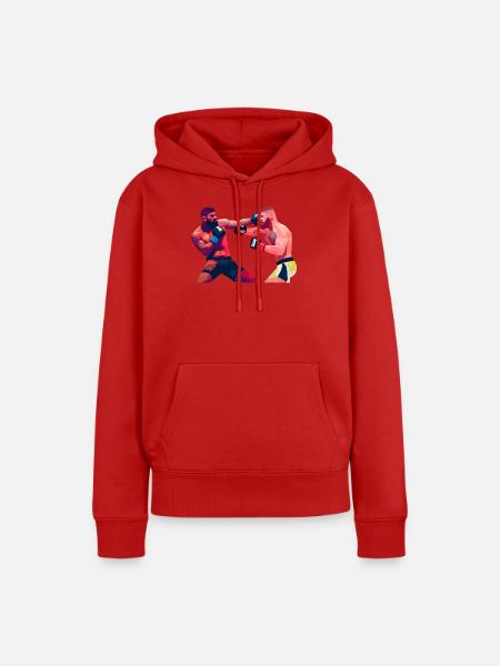 MMA Kampfzone - Frauen Premium Bio Hoodie - Rot