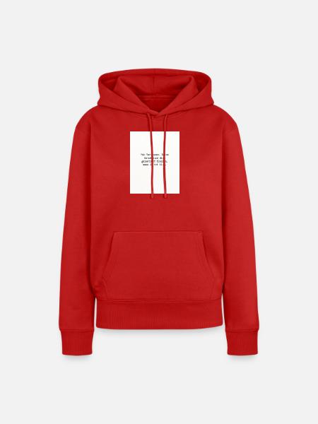 Hab Vertrauen - Frauen Premium Bio Hoodie - Rot