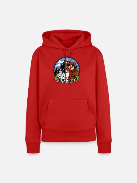 Bergsteiger Alpinisten - Frauen Premium Bio Hoodie - Rot