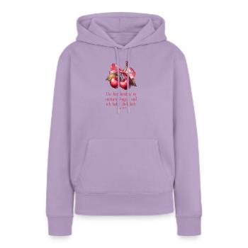 Du bist kostbar Jesaja 43,4 Konfirmation Firmung - Frauen Premium Bio Hoodie - Lavendel - Vorne - AI Model Female 172 light (172cm)