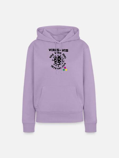 Virus Invasion - Frauen Premium Bio Hoodie - Lavendel