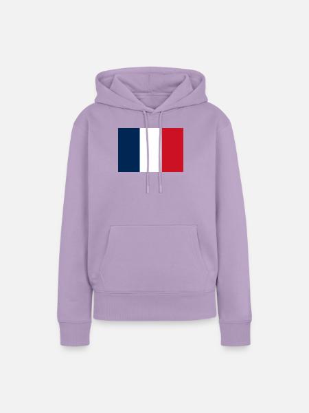Frankreich - Frauen Premium Bio Hoodie - Lavendel