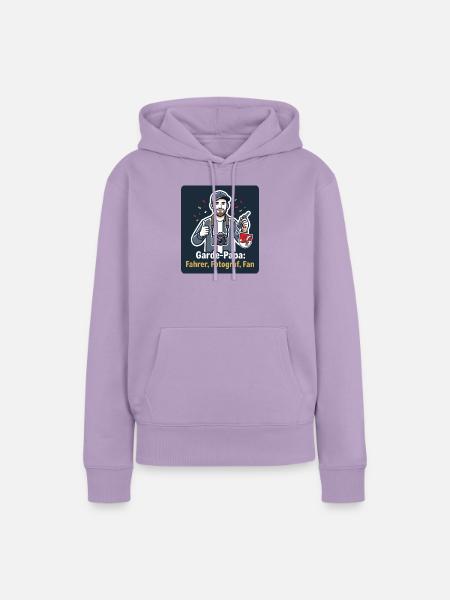 Garde-Papa – Fahrer, Fotograf, Fan - Frauen Premium Bio Hoodie - Lavendel