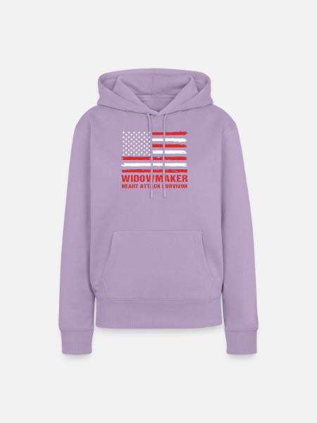 Herzinfarkt - Frauen Premium Bio Hoodie - Lavendel
