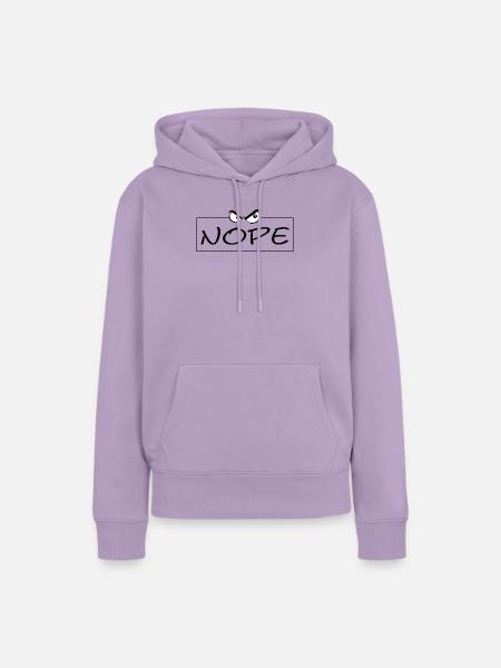 Dunkle Augen Minimalismus - Frauen Premium Bio Hoodie - Lavendel