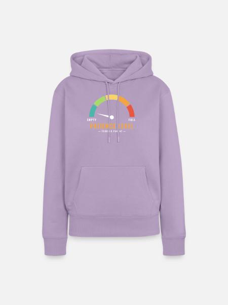 Geduldsanzeige leerer Kleinkind-Elternteil - Frauen Premium Bio Hoodie - Lavendel
