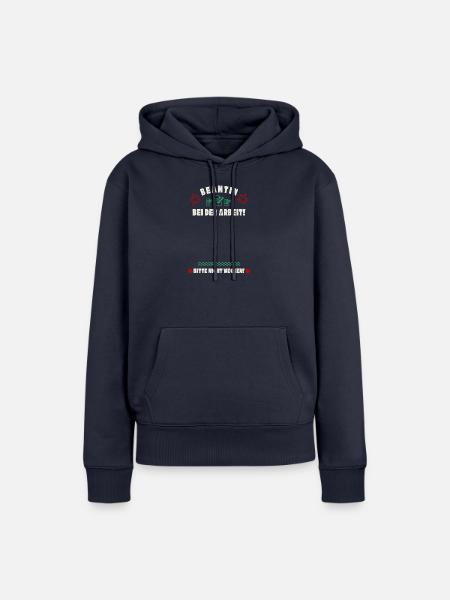 Schlafende Beamtin - Frauen Premium Bio Hoodie - Navy
