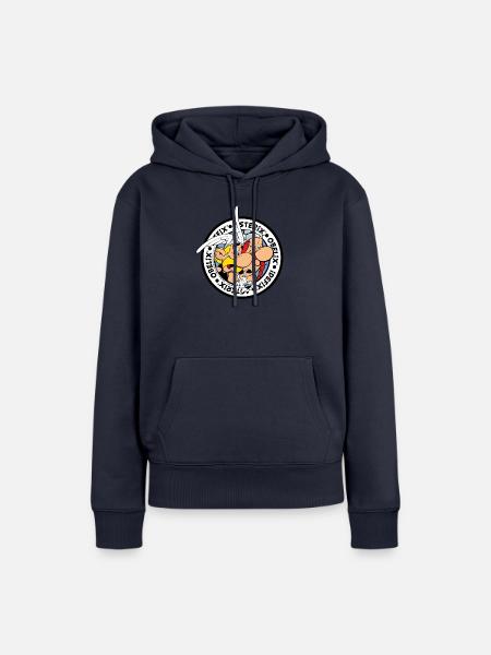 Asterix & Obelix Mit Idefix Auf Abenteuertour - Frauen Premium Bio Hoodie - Navy