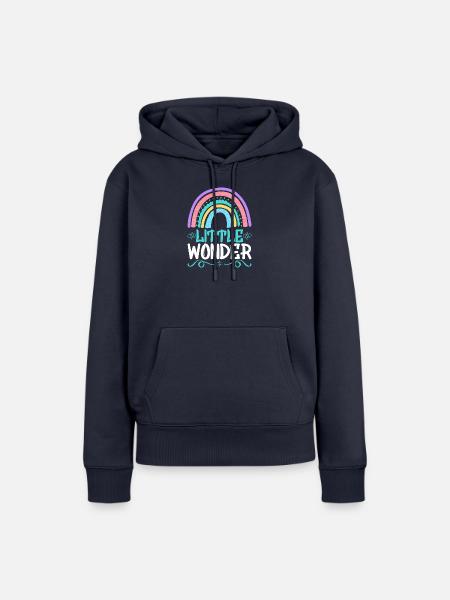 Baby Geschenk - Frauen Premium Bio Hoodie - Navy