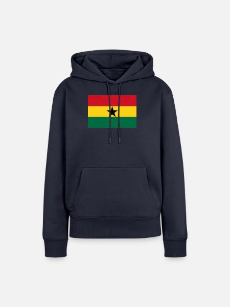 Ghana - Frauen Premium Bio Hoodie - Navy