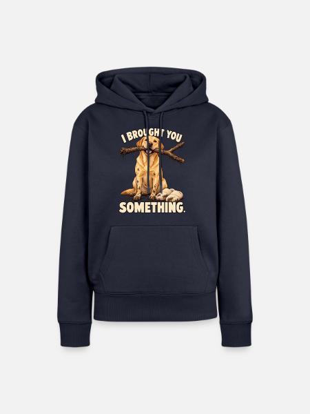 Labrador-Zweigstellenlieferung - Frauen Premium Bio Hoodie - Navy