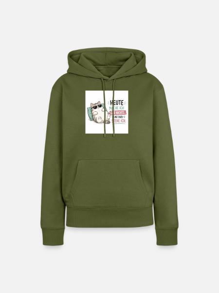 Lustige Sprüche & kreative Designs“.  - Frauen Premium Bio Hoodie - Khaki