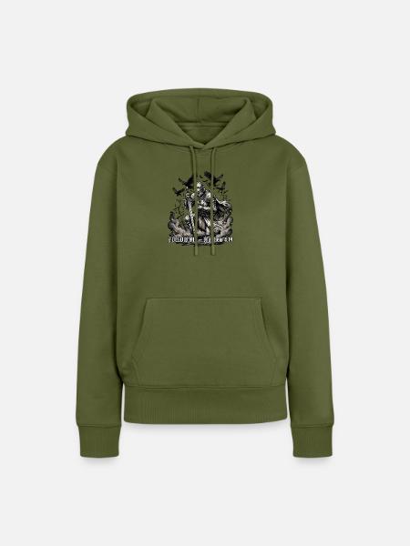 Ritter Schwur Bibel - Frauen Premium Bio Hoodie - Khaki