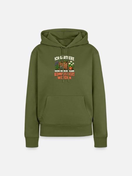 Gartenfreunde Gärtnern Geschenkidee - Frauen Premium Bio Hoodie - Khaki