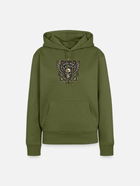 Death_from_above_-_Art_Deco - Frauen Premium Bio Hoodie - Khaki