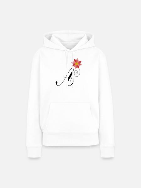 A. ALPHABET. LIEBE - Frauen Premium Bio Hoodie - Weiß
