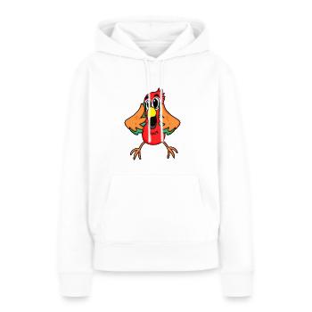 Papagei Dschungel - Frauen Premium Bio Hoodie - Weiß - Vorne - Julia (174cm)