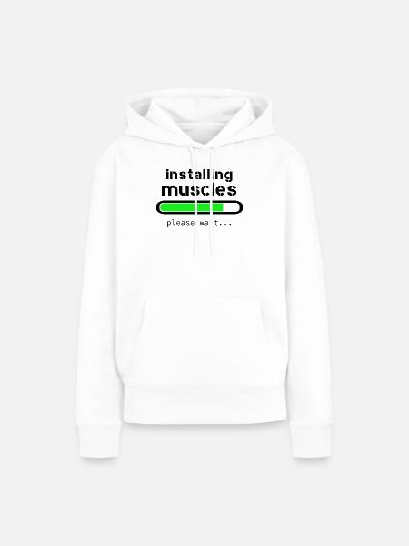 Aufbau von Muskeln - Frauen Premium Bio Hoodie - Weiß