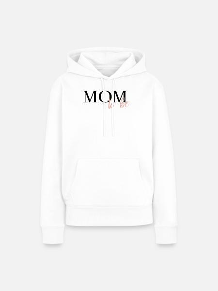 Mom to be - Frauen Premium Bio Hoodie - Weiß