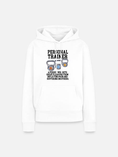 Personaltrainer Definition - Frauen Premium Bio Hoodie - Weiß