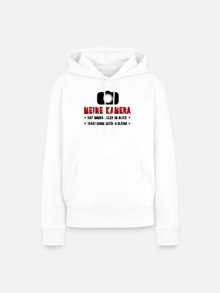 Kamera Fotograf - Frauen Premium Bio Hoodie - Weiß