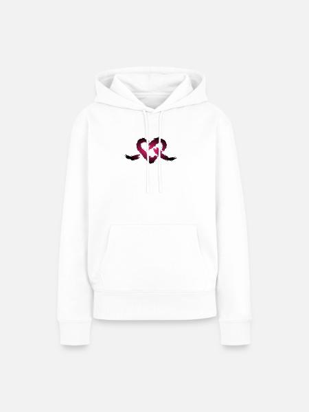Herz Knoten - Frauen Premium Bio Hoodie - Weiß