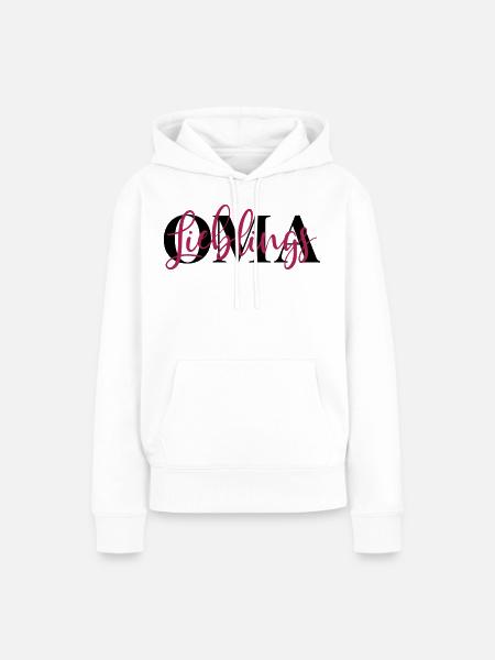 Lieblingsoma Oma - Frauen Premium Bio Hoodie - Weiß