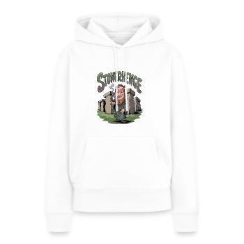Stonerhenge - Women’s Premium Organic Hoodie - white - Front - Julia (174cm)