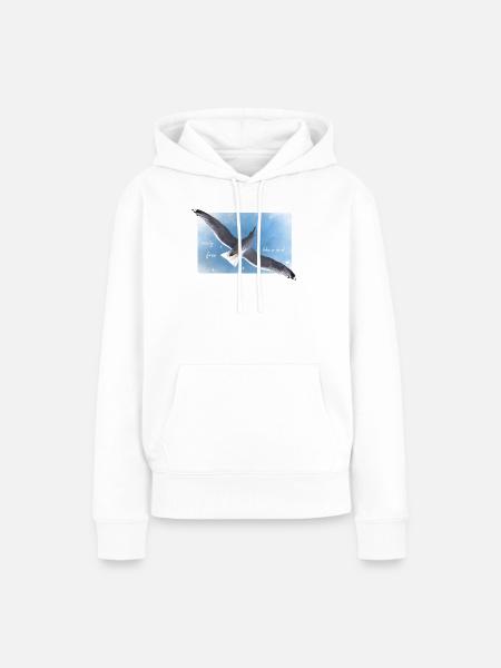 frei sein Freiheit - Frauen Premium Bio Hoodie - Weiß